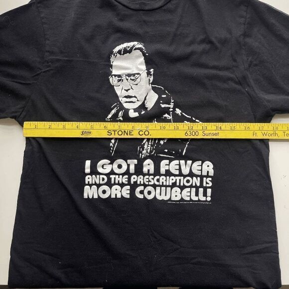 SNL Christopher Walken "MORE COWBELLS" T-shirt, Size M/L - Picture 2 of 5